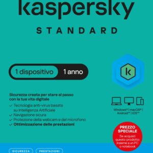 KL1041T5AFS-SSBATT Kaspersky  standard 1 dispositivo 1 anno